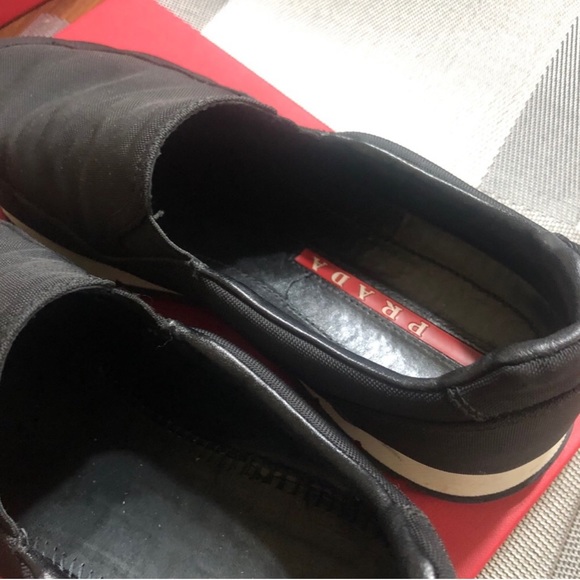 PRADA WOMEN SLIP ON SNEAKERS SIZE 10 - Picture 2 of 5